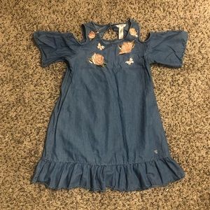 Guess Girls’ Appliqué Chambray Dress